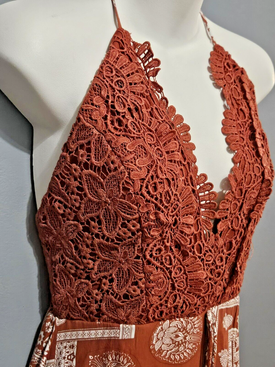 Papaya dress women Medium paisley floral lace orange | eBay Papaya dress women Medium paisley floral lace orange | eBay