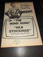 Vic Damone The Wind Song Rare Original Promo Poster Ad Framed!