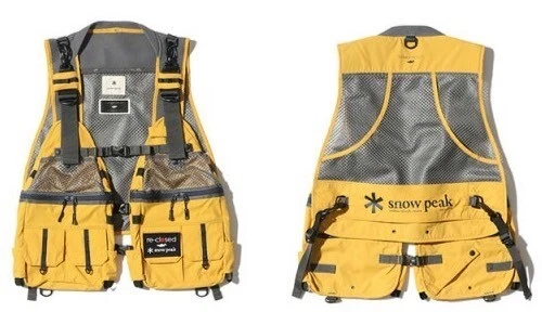 snow peak game vest TONEDTROUT mustard TT2310-VT01MD New From Japan