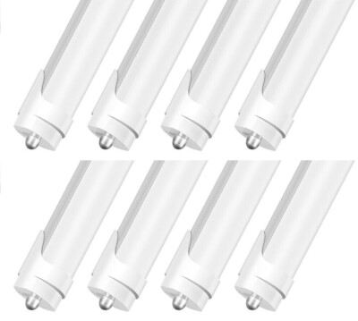 Led 8 Pack 8 Pack 8FT LED Shop Light 45W T8 5000K FA8 Single Pin LED Tube Light ...