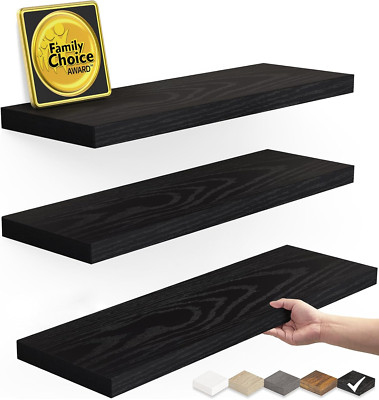 Floating Shelves for Wall, Wall Mounted Rustic Wood Shelves for Bathroom, Bedroo
