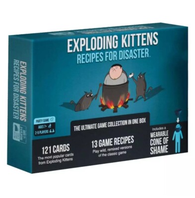 Exploding Kittens Deluxe Game Recipes for Disaster Ultimate Collection 