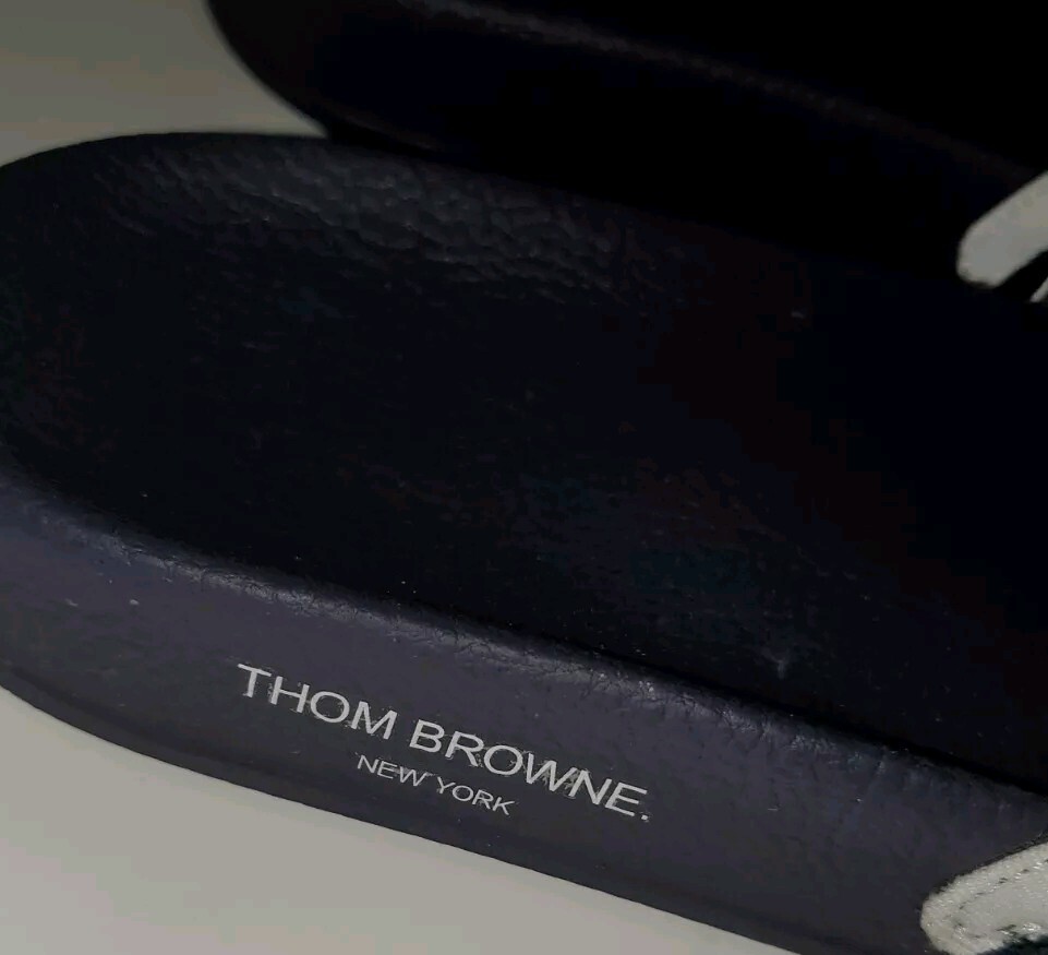 Thom Browne Slides Sandals Navy US Size 7 EU Size 40 | eBay