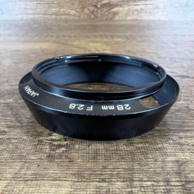 Near Mint] Minolta M-ROKKOR 28mm f/2.8 metal lens hood shade