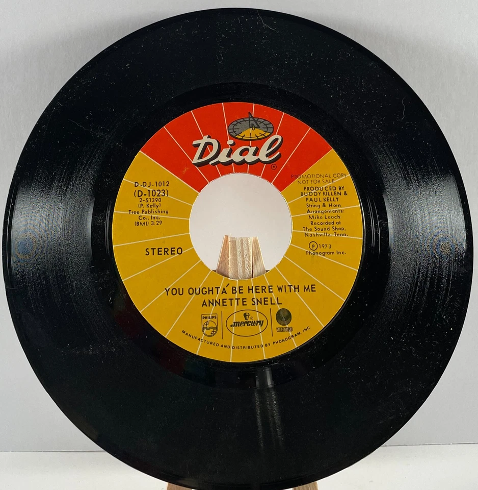 ANNETTE SNELL 45 RPM YOU OUGHTA BE HERE WITH ME MONO/STEREO PROMO - VG+ - Image 4 of 4
