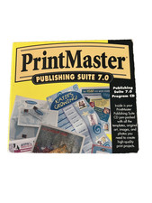 PrintMaster Publishing Suite 7.0 PC Cd Rom -Windows 95,98,or NT 4.0 or later