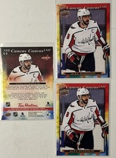 3x Alex Ovechkin - 2021-22 Upper Deck Tim Hortons NHL Canvas Card #C-5 - Capital