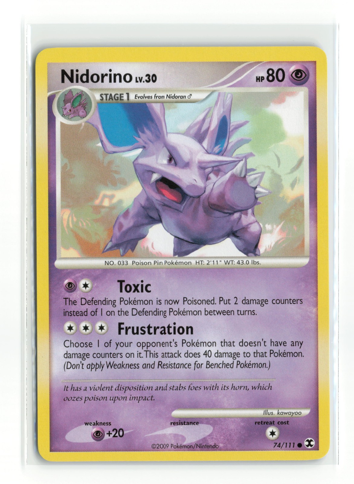 NIDORINO 74/111 RISING RIVALS POKEMON TCG LP
