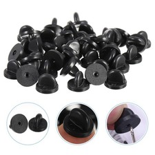200Pcs Brooch Clasp Keepers Rubber Pin Backs for DIY Tie Tacks Replacement