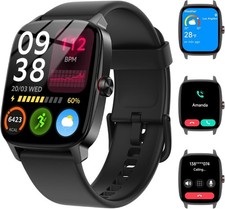 Smart Watches for Women Men with Bluetooth Call  AI Voice, 1.85" HD Fitness