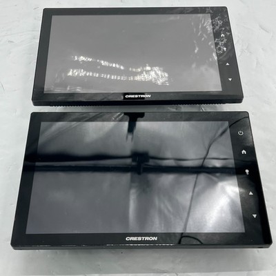 Lot of 2 Crestron TSW-1052-B-S 10'' Touch Screen Display - Black