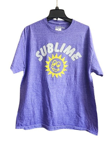 Nuova maglietta Sublime Pawn Shop uomo grande ska reggae rock cotone viola tinta pigmentata - Foto 1 di 6