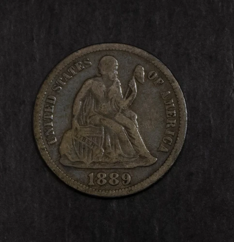 1889 Seated Liberty Dime  VF   Lot 4967