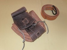 Mittelalter LARP - Gürteltasche Ledertasche mit Gürtel genietet Vikings - Gothic