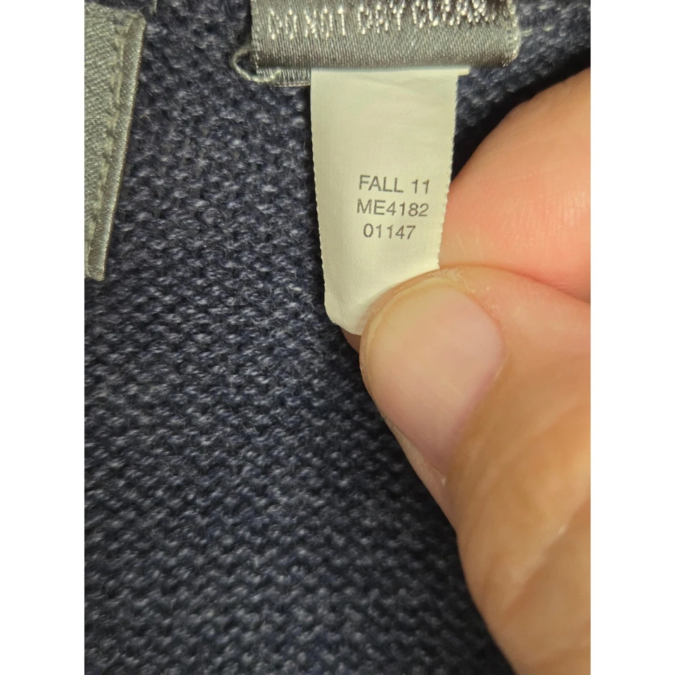 Cárdigan Suéter XL Oscar de la Renta Para Hombres Azul Marino Botón Delantero Cuello en V Foto 3 de 4