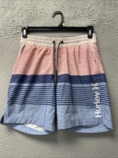 Hurley Men's Board Shorts  Size 28  Swim Red Blue Gray /136-43