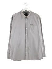 G-Star Stripe Shirt Grey XXL Mens