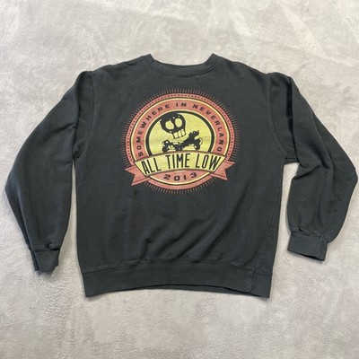All Time Low Crewneck Sweatshirt Men's Medium Somewhere In Neverland 2013