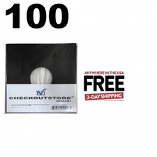 100 Paper Record Polylined With Hole for 12" Vinyl 33 RPM Inner Sleeves 1-3 DAY