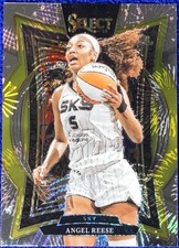Angel Reese 2025 Panini Select WNBA Concourse Silver Party Prizm #94 Sky Dream