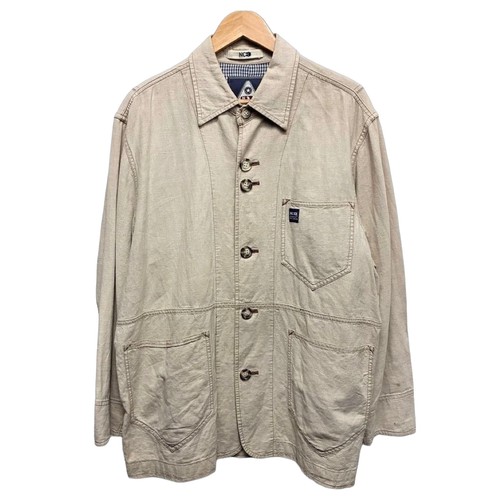 Nigel Cabourn, 90s Nigel Cabourn Linen Cotton French Work Coverall Jacket L F/S