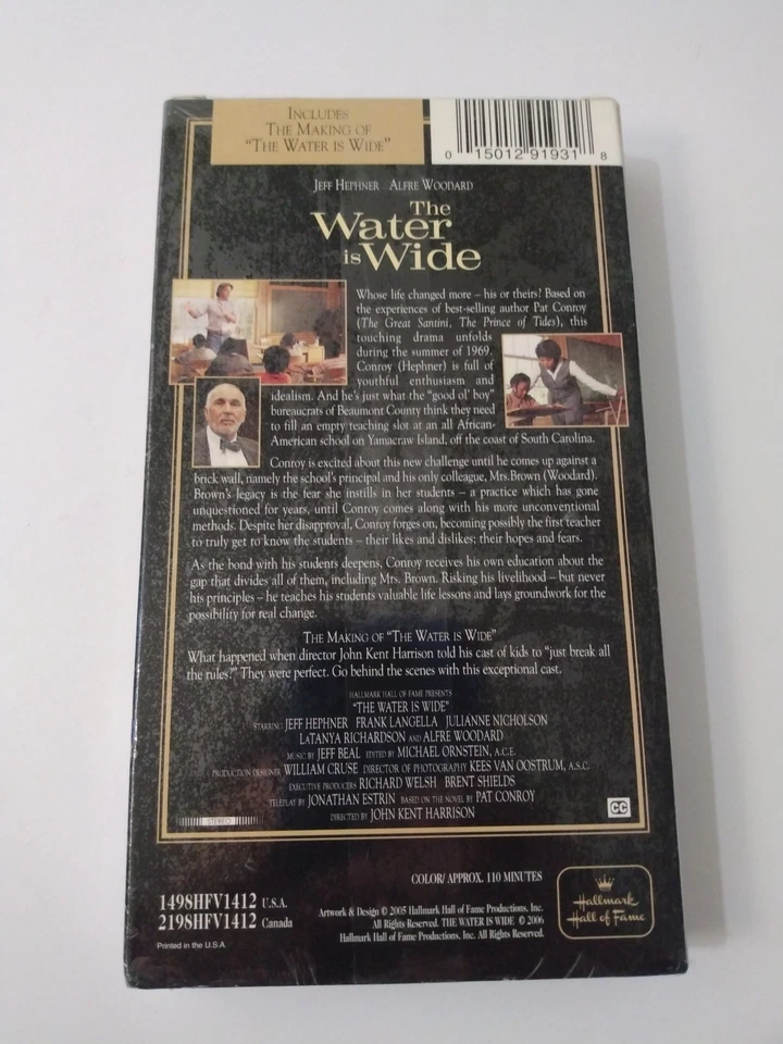 The Water Is Wide VHS Movie VCR Video Tape Julianne Nicholson Jeff Hephner NEW - Image 2 of 4