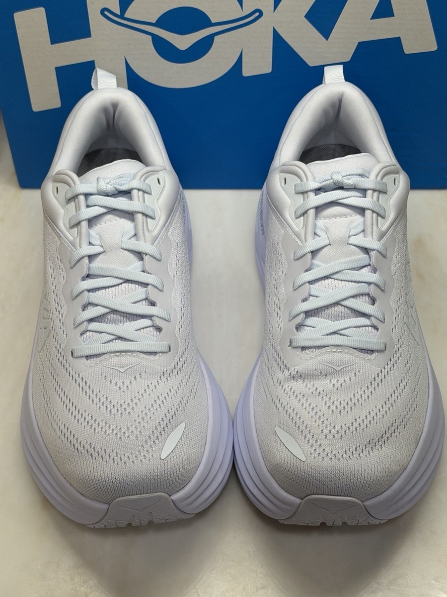 Size 10 - Hoka One One HOKA Bondi 8 Triple White for sale online