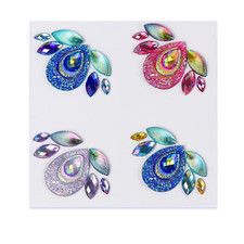 Facial Jewels Stickers, Makeup Accessories, Reusable Rhinestone Gems for Face De