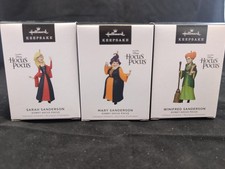 Three 2023 Hallmark Ornaments- Hocus Pocus -Mary, Sarah  Winifred Sanderson
