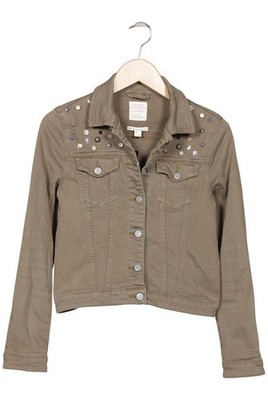 Esprit Jacke Damen Anorak Jacket Kurzmantel Gr. S Baumwolle Grün #44r3jja