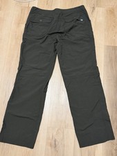 The North Face Rain Pants Army Green WEATHERPROOF womens Size 12