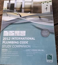 2012 International Plumbing Code Study Companion IPC Inspectors Contractors Read