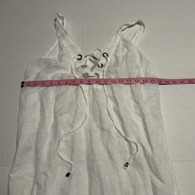 mini dress linen White Ric Rac Linen Ellis Mini Dress main image 1