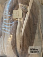 Cotton taupe and beige Chelsea Peers dressing gown LARGE 14-16 women’s