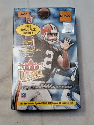 2000 FLEER ULTRA NFL FOOTBALL RETAIL BOX FACTORY SEALED TOM BRADY RC ROOKIE YEAR