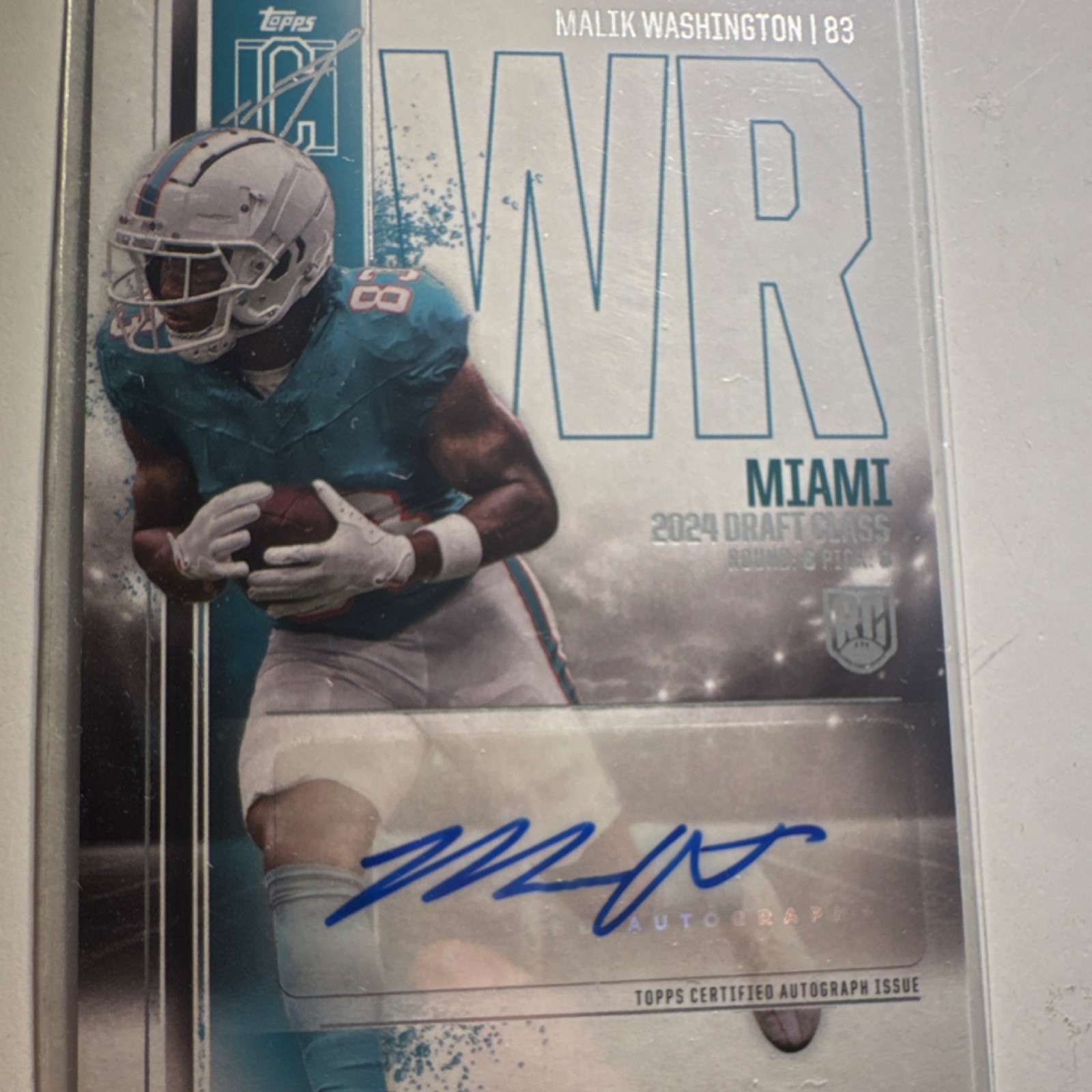Malik Washington Topps Signature Class Rookie Class Autograph Variation #RCAMWA Base
