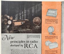Radiola 25 RCA Radio Radiotron Antique 1925 Magazine Print Ad Advertisement