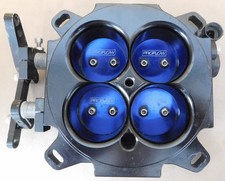 Proflow Pfetqtb1000b Billet Alum 4bbl Throttle Body 1375cfm 1 34 Bores Blk
