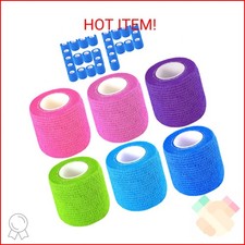 Self Adherent Cohesive Bandages 2" X 5 Yards Elastic Self Adherent Tape, Athleti