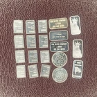 Lot of 20, 1 Gram Fractional .999 Fine Silver Rounds and Bars Valcambi Suisse 1G