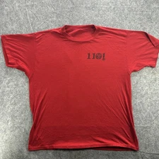 Vintage CWA 1101 Shirt Mens Extra Large Red Union Graphic Tee Communications 90s