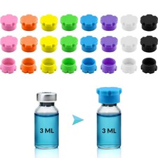 3ml Vial Caps Peptide Storage Protective Covers 24Pcs 8Colors