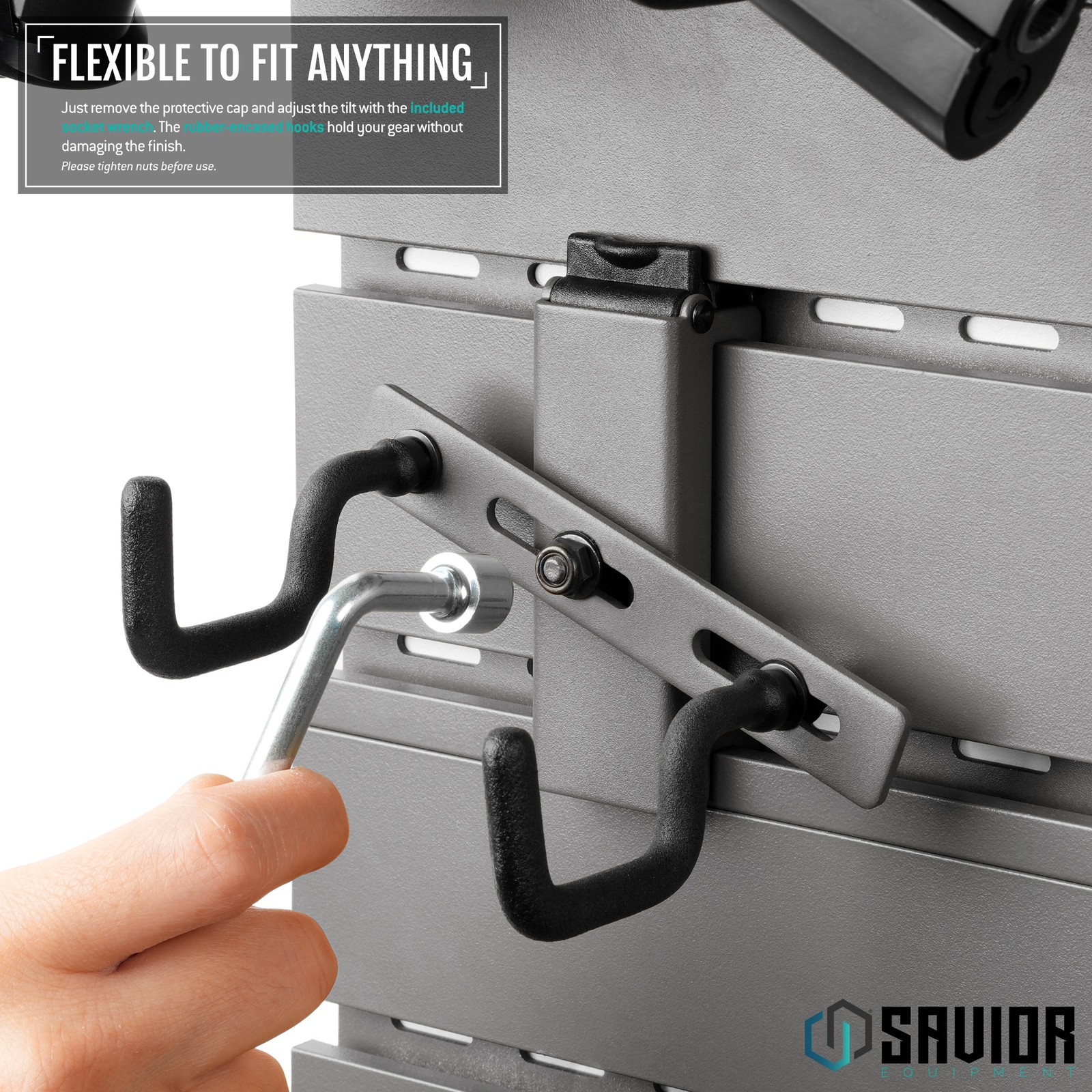 [SAVIOR] Wall Rack System Pistol Handgun Revolver Holder Rack Adjustable Hook