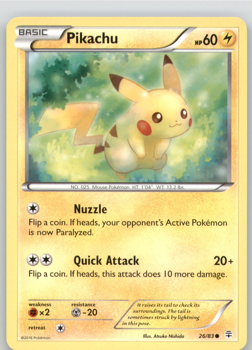 Pikachu Common Generations 26/83 LP