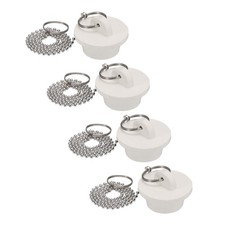 4Pcs Tub Stoppers Rubber Bathtub Stoppers 1-1/8" White