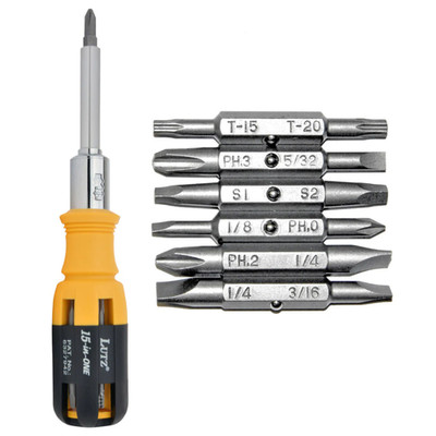 Lutz Tool 15 in 1 Ratchet Screwdriver: Ratchet Screwdriver with FindTape imprint