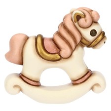 THUN BOMBONIERE _ SCONTO 25 %  # SET. 10 PEZZI _ CAVALLO A DONDOLO ROSA #NUOVO