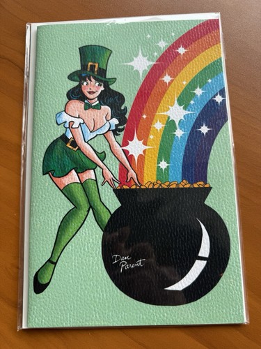 Archie Veronica #28 Facsimile LEATHERED St Patrick’s Day Pot Of Gold Rainbow