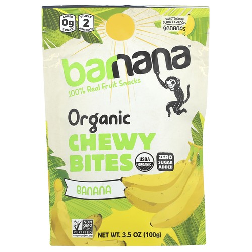 Organic Chewy Bites, Banana, 3.5 oz (100 g)