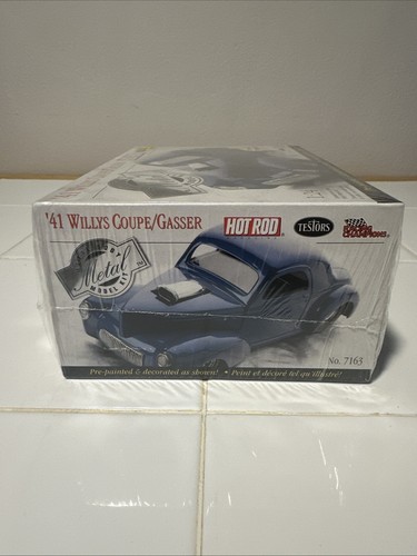 Testors Racing Champions ‘41 Willys Coupe GASSER Metal Body Model Kit #7163 1/24 - Picture 3 of 3